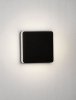 Kinkiet zewnętrzny LED aluminiowy kolor antracyt kwadratowy minimalistyczny nowoczesny podświetlający elewację IP65 LONTANO LE75204 Luces Exclusivas